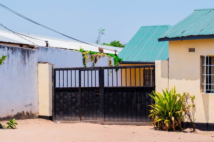 Front gate of the Orama school compound